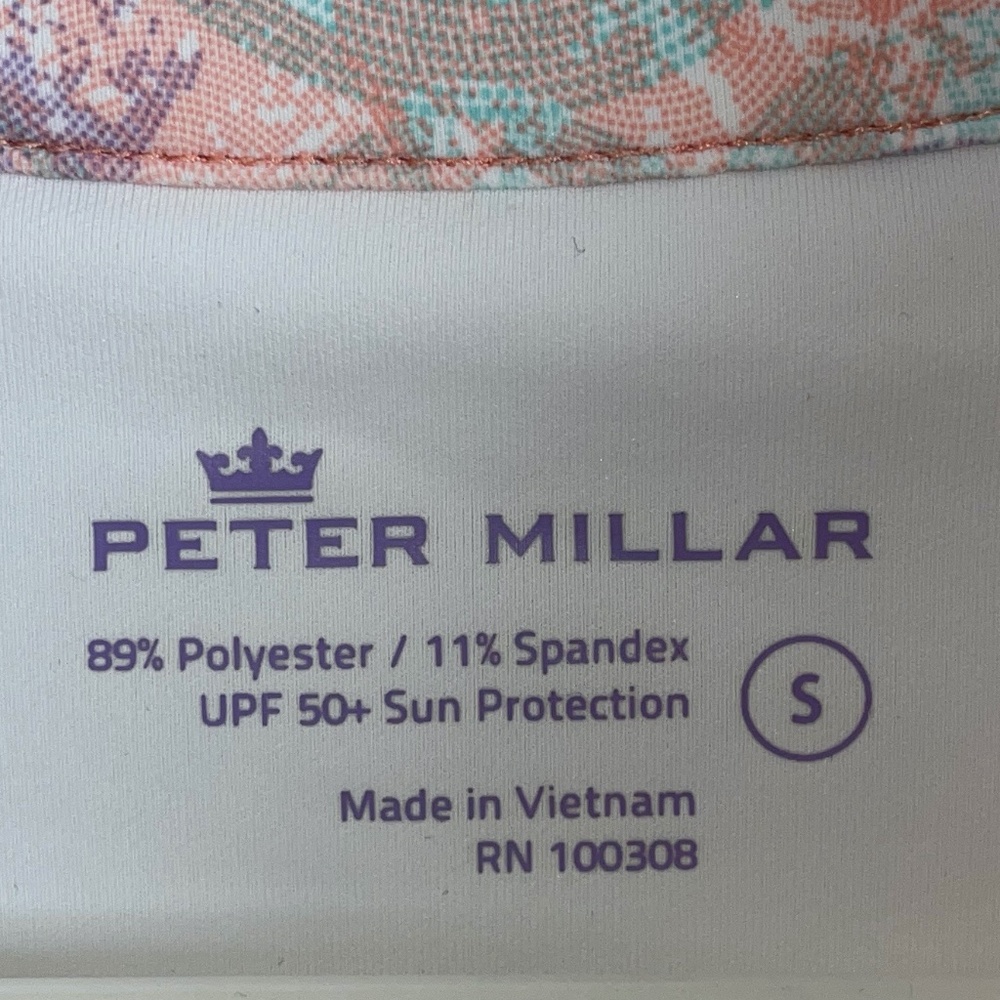 Peter Millar Zip front Pastel Crown Sport UPF‎ 50 Performance Golf Jacket Size S - Picture 6 of 8